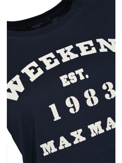 T-shirt WKDTENUE in cotone con stampa grafica Blu WEEKEND MAX MARA | 2615971051600007